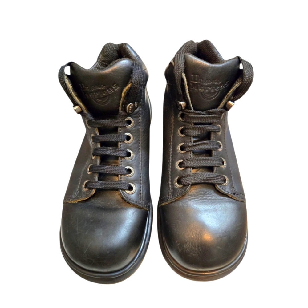 Dr. Martens 8550 Black Leather Boots Size UK 8/US 10 Chunky England 90s Vintage